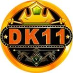“DK11 online casino homepage with featured slot games and welcome bonus”
