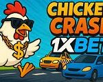 "Chicken Gold Crash online casino game showing a rising multiplier and gold chicken symbol"