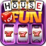 House of Fun casino slot game interface showing colorful reels and bonus features
