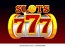 Lucky 777 online slot game showing triple 7 symbols on spinning reels.