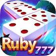 “Ruby 777 slot machine game with triple 7 symbols and jackpot display