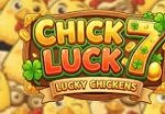 Chick Luck 7 slot game reels with farm themed symbols