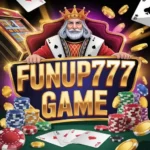 FUNUP777 Game APK interface showing slot games and earning dashboard on Android